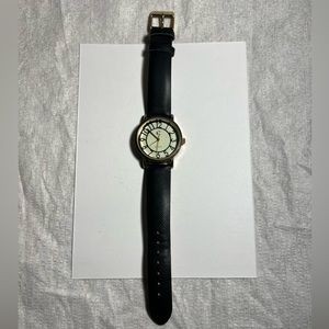 Charming Charlie Black & Gold Watch